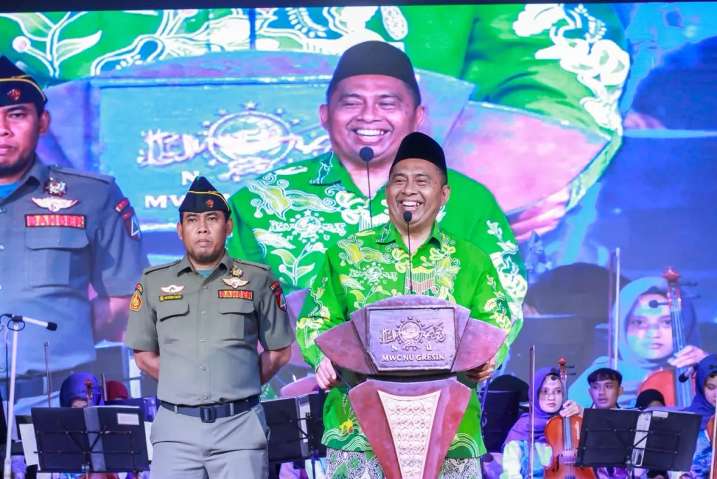 Logo Konfercab XXI PCNU Gresik Resmi Diperkenalkan, Karya Warga Sidayu Angkat Sejarah Kota Santri