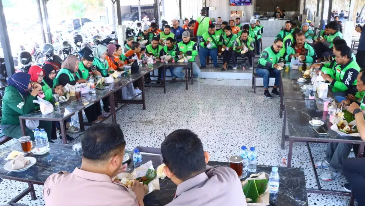 Polres Gresik Gandeng 100 Driver Ojol Jadi Mitra Jaga Kamtibmas Lewat Jogo Gresik