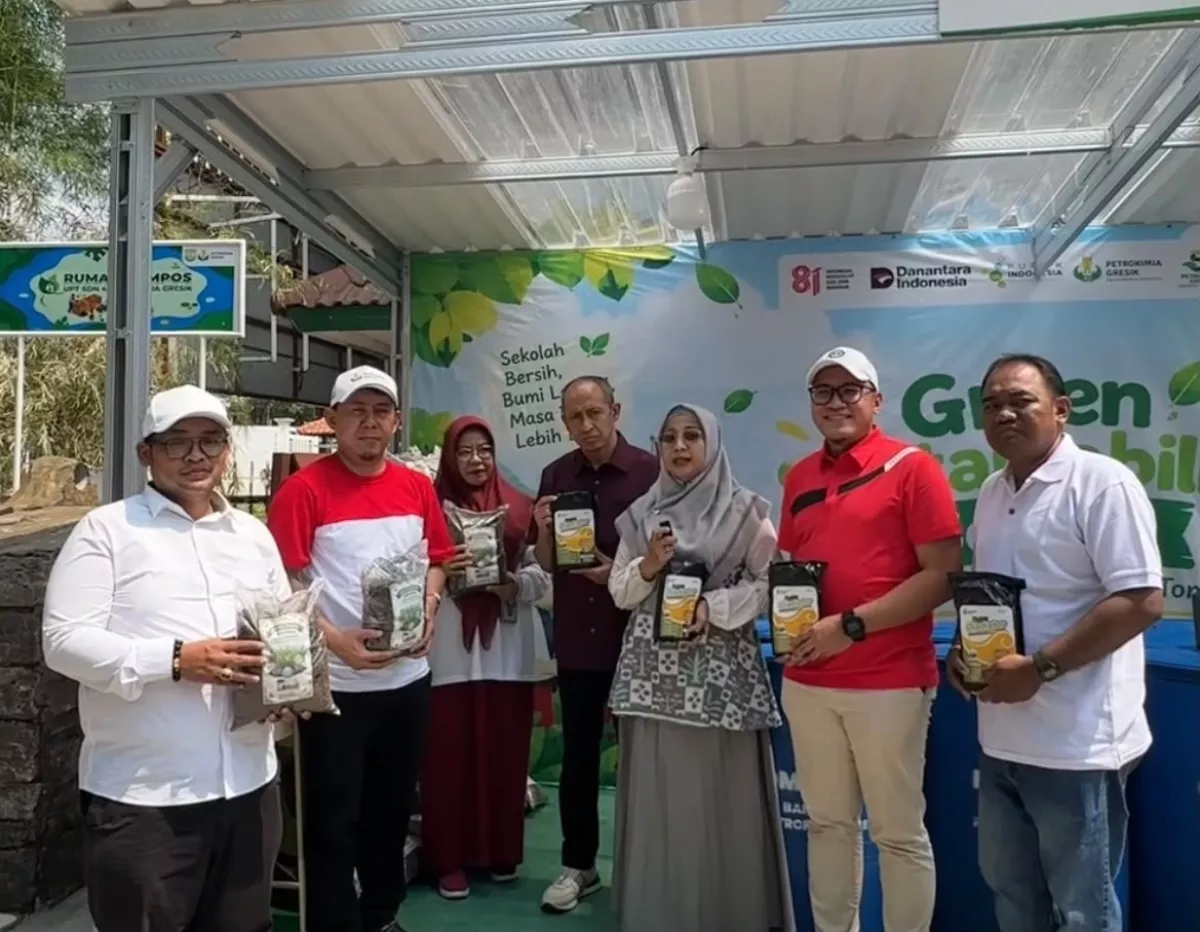 UPT SDN 4 Petrokimia Gresik Luncurkan Green Sustainability School, Siswa Diajak Kelola Sampah dari Hulu