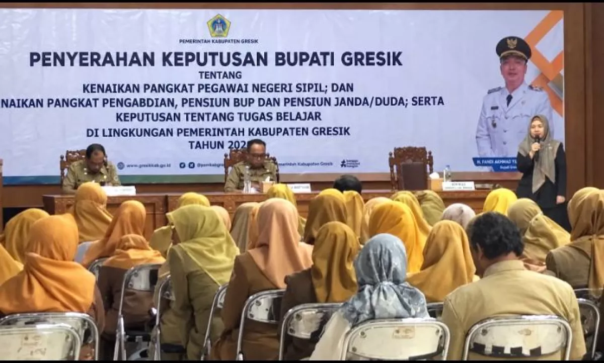99 ASN Gresik Terima SK Kenaikan Pangkat, Layanan Kepegawaian Kini 95 Persen Digital