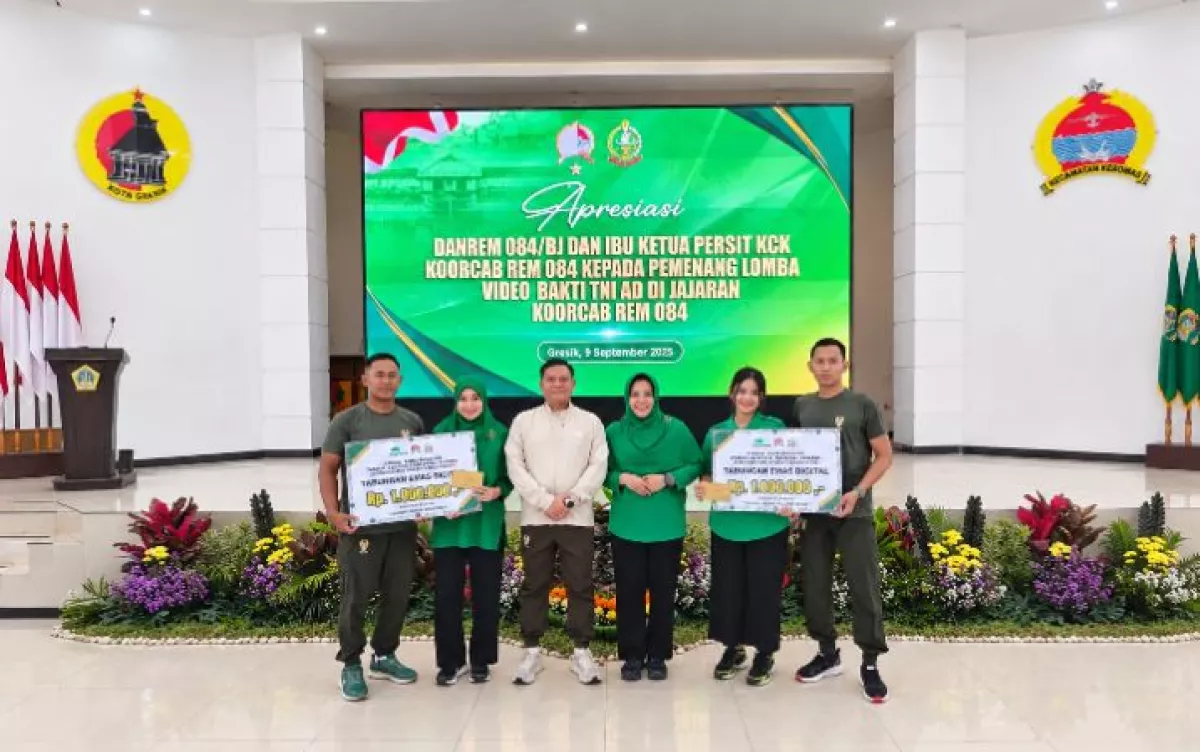 Kreativitas Persit Kodim 0817/Gresik Berbuah Lima Penghargaan