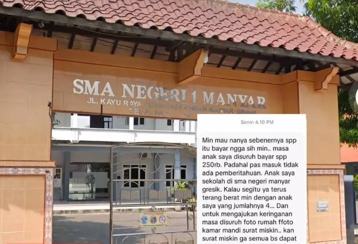 SPP Rp250 Ribu di SMAN 1 Manyar Dipertanyakan, Dana BOS Capai Rp2,47 Miliar 