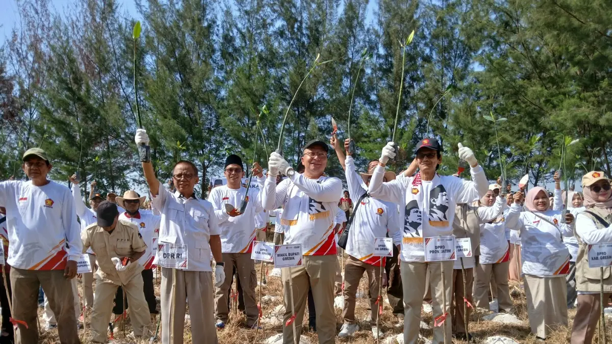 750 Mangrove Ditanam di Ujungpangkah, Gerakan ASRI Soroti Perlindungan Pesisir Gresik