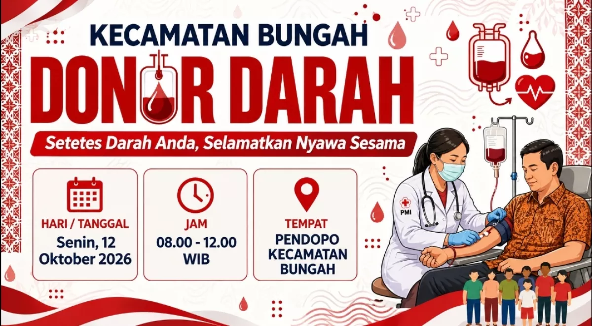 Sulaiman dan Sumini Kembali Gelar Donor Darah di Bungah Gresik