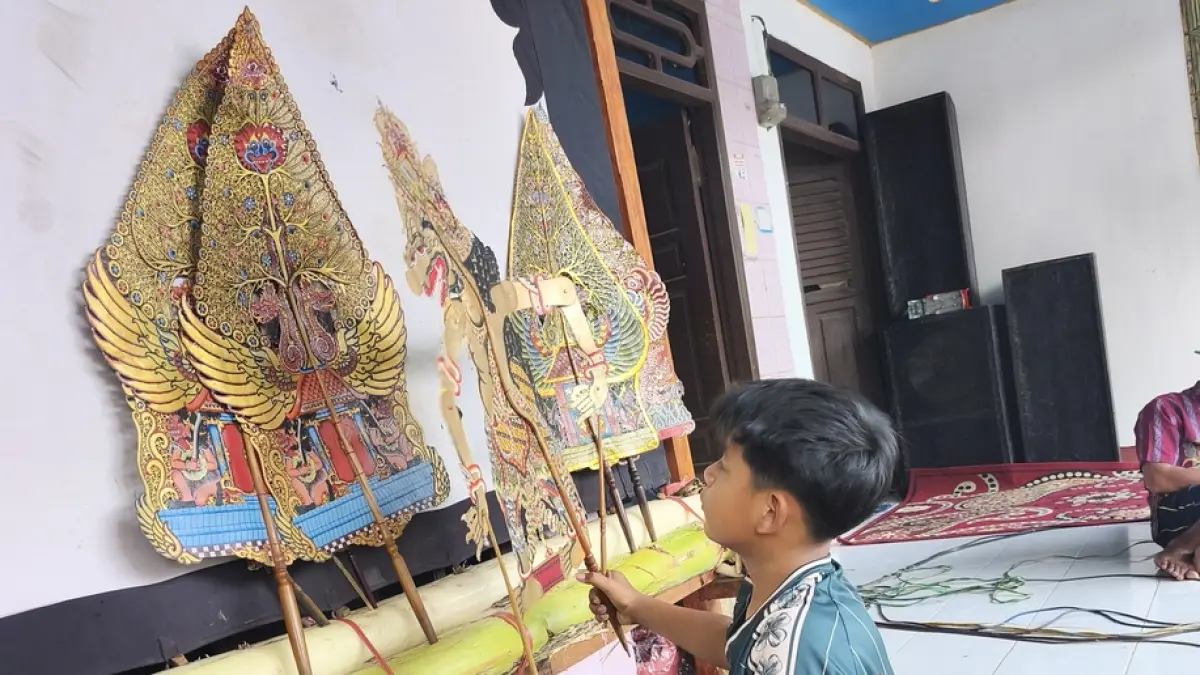 Dalang Cilik Asal Balongpanggang Wakili Jawa Timur di Festival Nasional Jakarta 